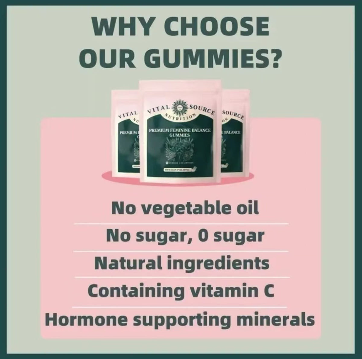 Vital Source Nutrition - Premium Feminine Balance Gummies