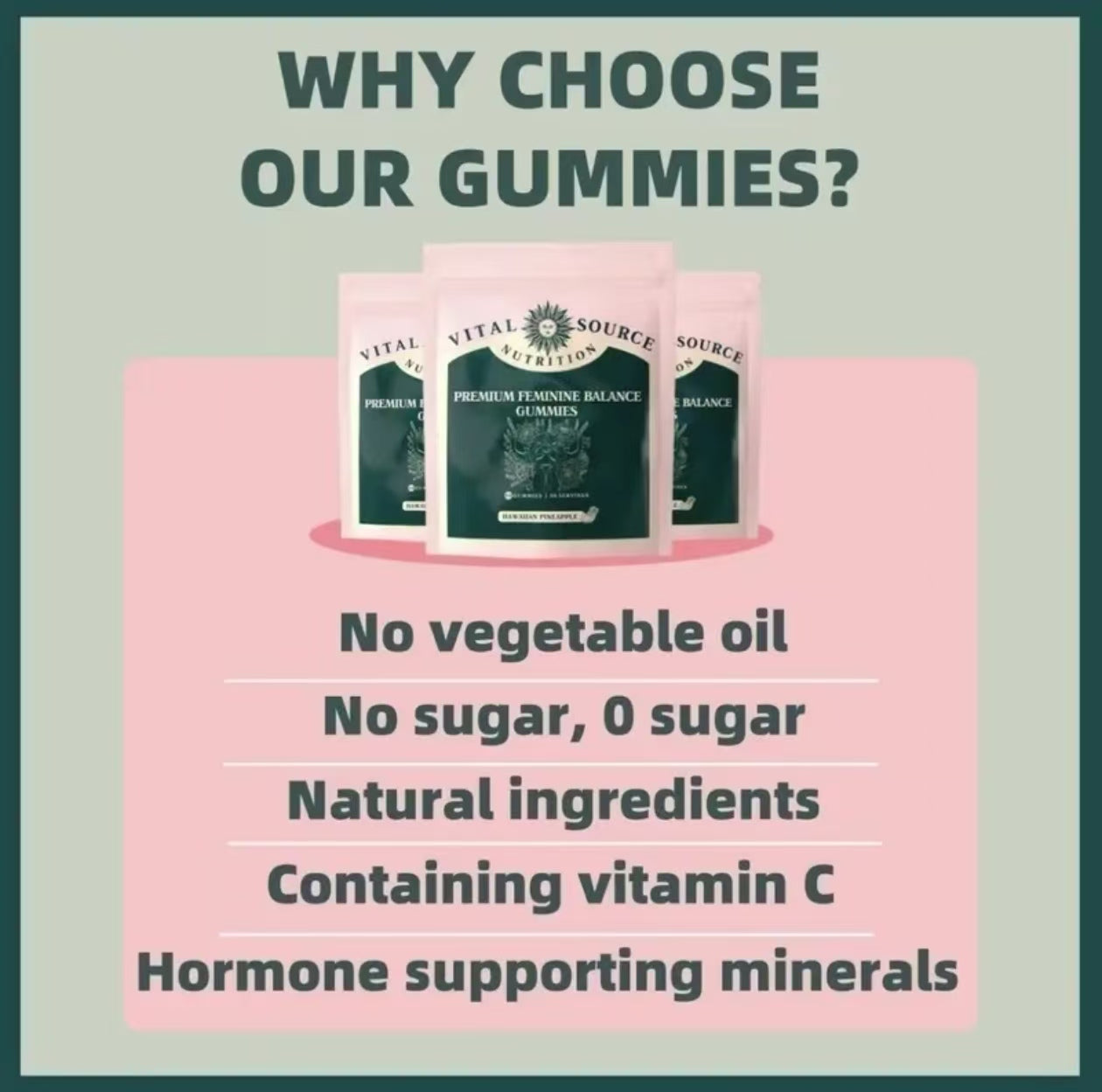 Vital Source Nutrition - Premium Feminine Balance Gummies